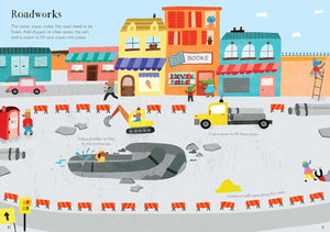 Usborne Little First Sticker Book: DIGGERS and CRANES