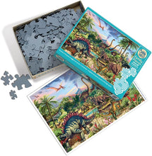 Load image into Gallery viewer, Cobble Hill 350 Piece Family Jigsaw Puzzle - Prehistoric Party (Poster Included)