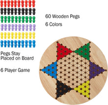 Load image into Gallery viewer, Chinese Checkers Wooden Game Set