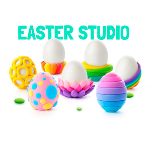 Fat Brain Toys - Hey Clay: Easter Studio -14 Can Modeling Air-Dry Clay