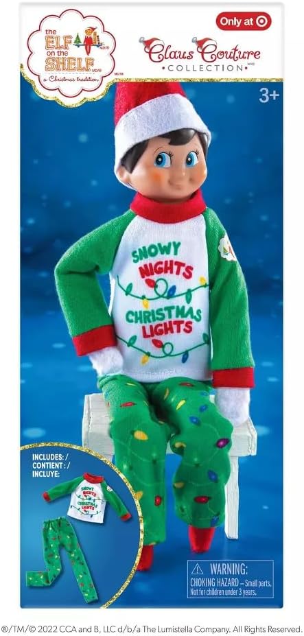 The Elf on the Shelf Claus Couture Snowy PJ's (Elf Not Included)