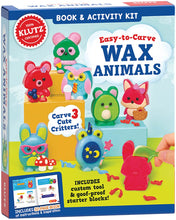 Load image into Gallery viewer, Klutz Book &amp; Activity Kit - Easy-to-Carve Wax Animals