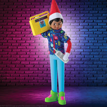 Load image into Gallery viewer, The Elf on The Shelf - Magi-Freeze Stand Up Complete Set: Cocoa to Go Barista, Polar Power Hero Set, Holiday Hipster, Retro Rad ’80s Gear, &amp; Glitzy Gala Dress