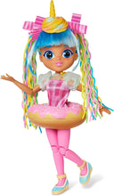 Load image into Gallery viewer, Fidgie Friends Unicorn Sprinkles – Stretchy Noodle Hair with Slow Foam Donut Skirt