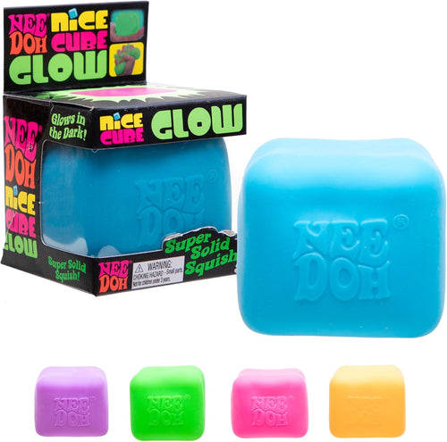 Schylling NeeDoh Nice Cube Glow Sensory Toy