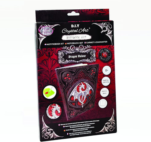Crystal Art Diamond Painting Notebook - Dragon Valour