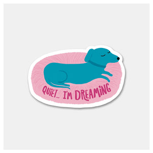 Dreaming Dog Sticker