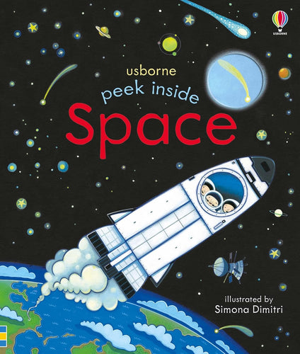 Usborne Peek Inside Touch-and-Feel Board Book: SPACE