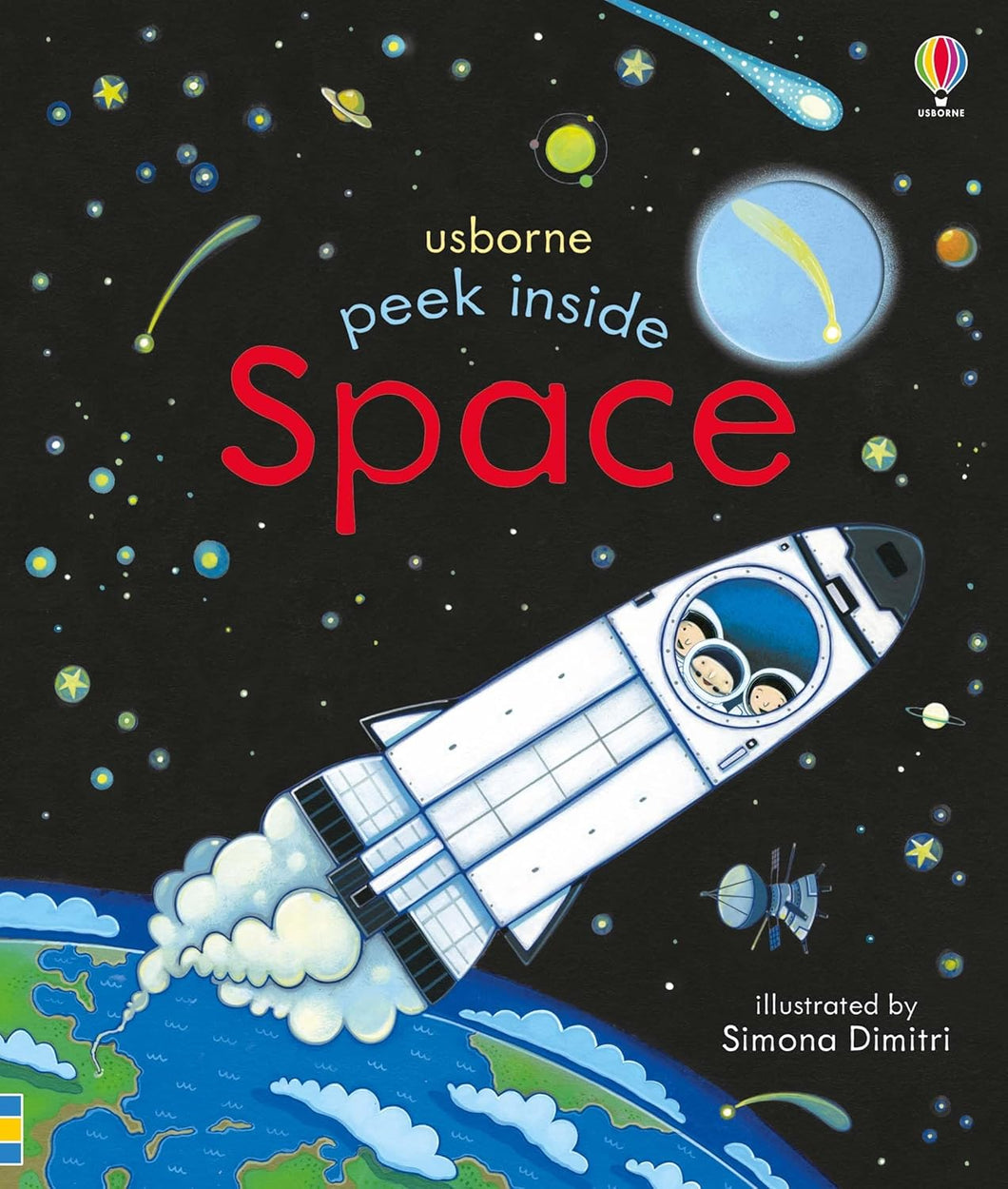 Usborne Peek Inside Touch-and-Feel Board Book: SPACE