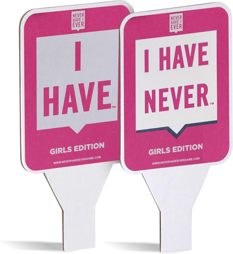 Never Have I Ever Paddles - Girl's Edition, 10 Count