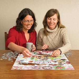 Cobble Hill 1000 Piece Puzzle - Holiday Baking (Poster Included)