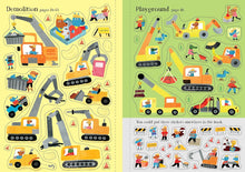 Load image into Gallery viewer, Usborne Little First Sticker Book: DIGGERS and CRANES