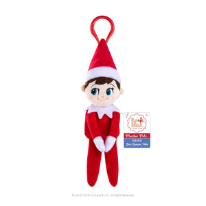The Elf on The Shelf - Plushee Pals Mini Clip-on Set of 4: Classic Light Boy & Girl, Dark Boy & Girl