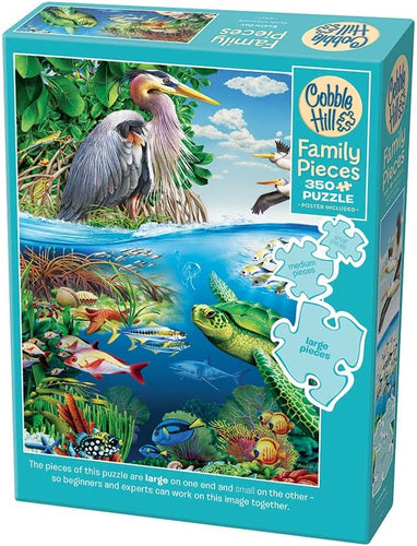 Cobble Hill 350 Piece Family Jigsaw Puzzle - Earth Day (Poster Included)
