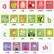 Load image into Gallery viewer, Headu Montessori Flashcards Tactile and Phonics Alphabet