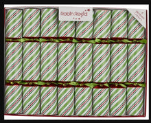 Load image into Gallery viewer, Robin Reed English Holiday Christmas Crackers - Peppermint Cane, 8 Count