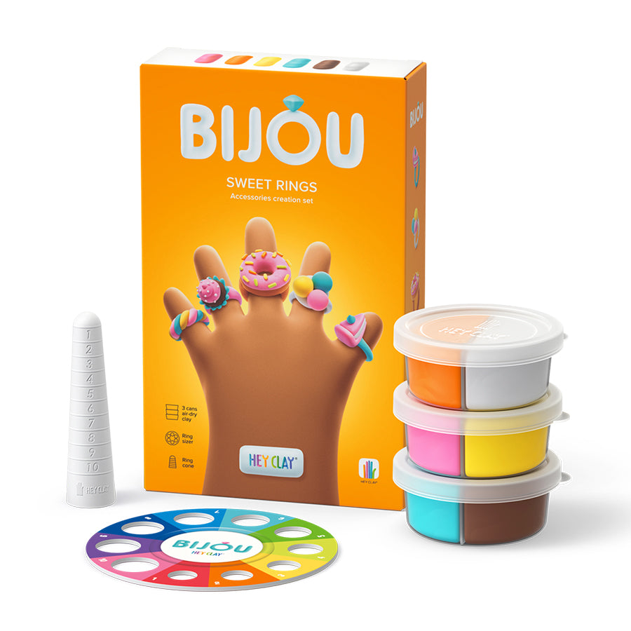 Hey Clay Bijou Sweet Rings - Fat Brain Toys