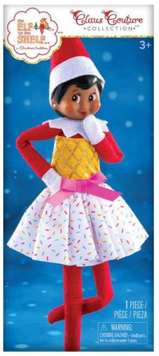 Elf On The Shelf Claus Couture Ice Cream Party Dress (Scout Elf Not Included)