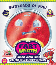 Load image into Gallery viewer, Scentco - Fart Monsters: Zipper Plush Self-Inflating Whoopie Cushion, Cherry-Scented