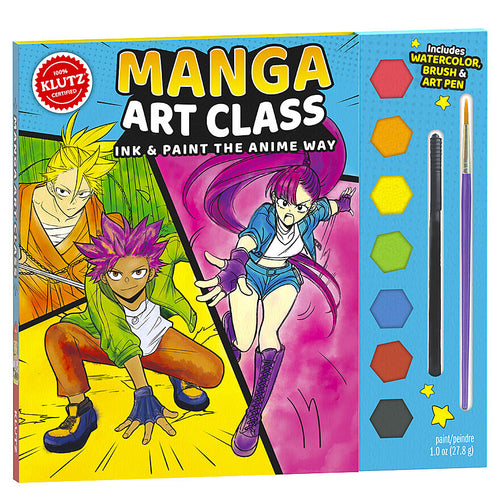 Klutz Activity Kit - Manga Art Class: Ink & Paint the Anime Way