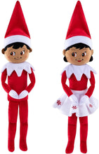 Load image into Gallery viewer, The Elf on the Shelf - Plushee Pals Bundle: New Boy &amp; Girl, Dark - 17&quot;