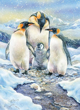 Load image into Gallery viewer, Cobble Hill 350 Piece Family Jigsaw Puzzle - Penguin Family (Poster Included)