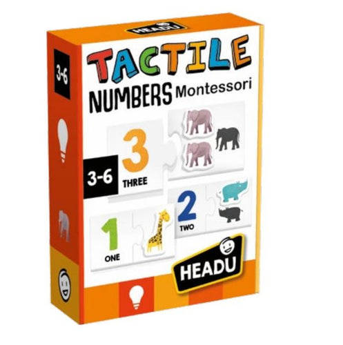 Headu Tactile Numbers Montessori, 3-6