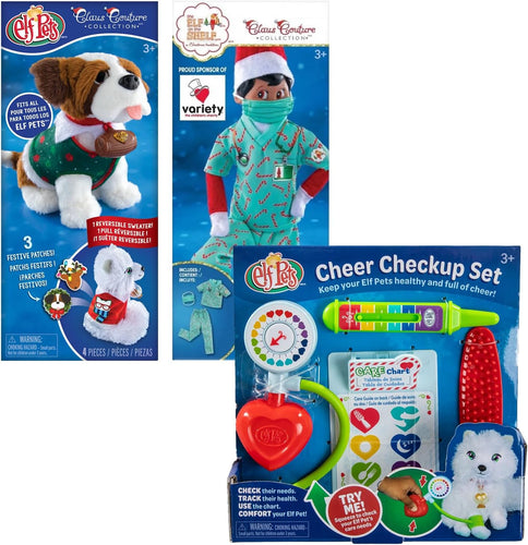 The Elf on The Shelf - Elf Pets Care: Elf Pets Sweater, Elf Care Hero, and Cheer Checkup Set