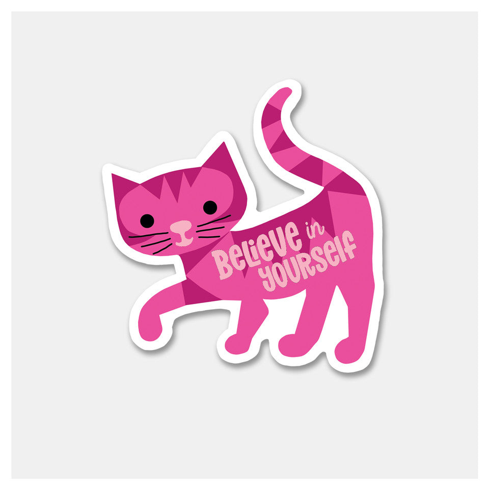 Believe Kitty Sticker