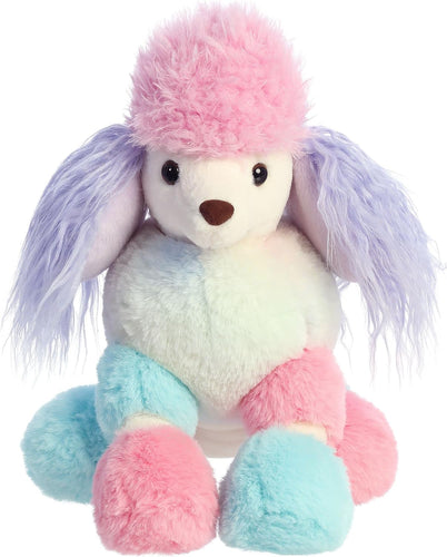 Aurora® Exquisite Luxe Boutique™ Sophie Poodle™ Stuffed Animal - Luxurious Elegance - Sensory Delight - Multicolor 15 Inches