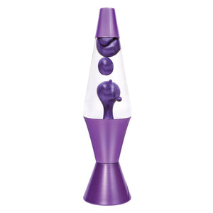 Schylling 14.5" Lava Lamp Metallic Purple and Clear with Matching Aluminum Base - Copy - 6114