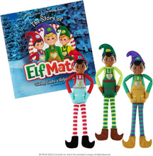 Load image into Gallery viewer, The Elf on the Shelf Elf Mates Three-Pack &amp; Storybook, Chef, Toy Maker, and Cobbler Elves - Dark Edition