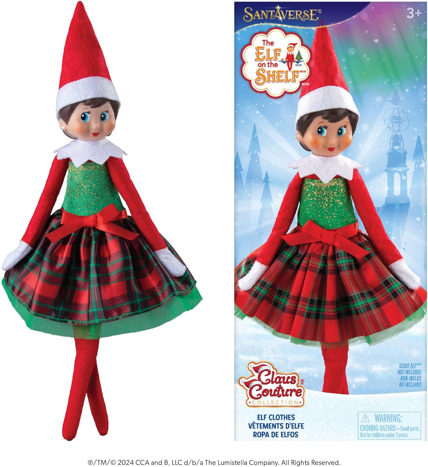 The Elf on the Shelf Claus Couture Gifts and Glamour Party Dress for Y –  Myriads Gifts