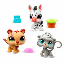Load image into Gallery viewer, Schylling - Littlest Pet Shop Pet Trio: Zebra, Lion &amp; Baboon