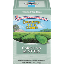 Load image into Gallery viewer, Charleston Tea Garden Carolina Mint Tea Pyramid Teabags, 12 Count