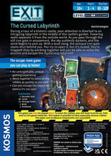 Load image into Gallery viewer, EXIT: The Cursed Labyrinth | Exit: The Game| Family-Friendly, Card-Based at-Home Escape Room Experience for 1 to 4 Players
