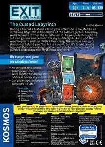 EXIT: The Cursed Labyrinth | Exit: The Game| Family-Friendly, Card-Based at-Home Escape Room Experience for 1 to 4 Players