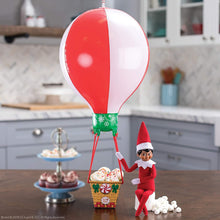 Load image into Gallery viewer, The Elf on the Shelf Scout Elves at Play Set: Cozy Christmas Story Time, Peppermint Plane Ride, Balloon Ride, and Joy Travel Bag