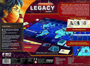 Pandemic Legacy Season 1 Red Edition Cooperative Board Game Ages 13+ 2 to 4 players