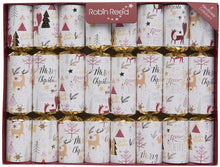 Load image into Gallery viewer, Robin Reed Cheerful Christmas Crackers, Set of 8 (10&quot;)