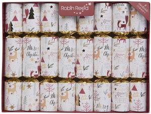Robin Reed Cheerful Christmas Crackers, Set of 8 (10")
