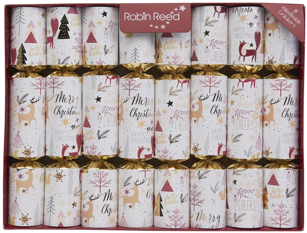 Robin Reed Cheerful Christmas Crackers, Set of 8 (10