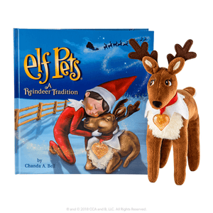 The Elf on the Shelf Elf Pets Reindeer Set: A Reindeer Tradition, Santa's Reindeer Rescue DVD & Joy Bag