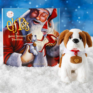 The Elf on the Shelf Christmas Tradition Pets St. Bernard & DVD Santa's St. Bernards Save Christmas