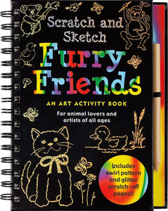 Scratch and Sketch Furry Friends: An Art Activity Book for Animal Lovers and Artists of All Ages (Scratch & Sketch) Spiral-bound