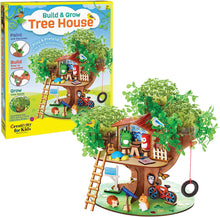 Load image into Gallery viewer, Creativity for Kids Build and Grow Tree House Craft Kit - Treehouse Playset Toy for Boys and Girls, Classic Toys for Kids