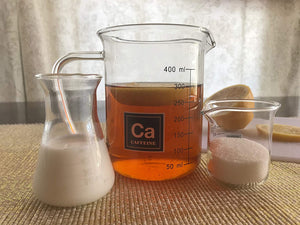 Drink Periodically Set of 2 Laboratory Beaker Caffeine Mugs-Clear Glass-13.5oz Each