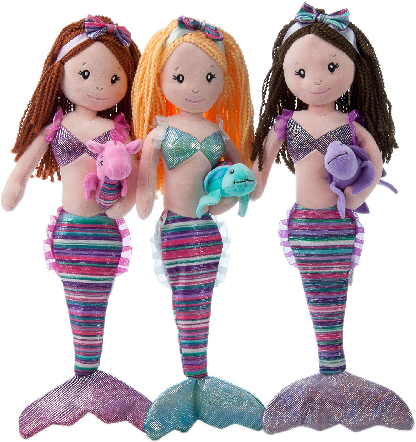 The Petting Zoo Mermaid Doll with Sea Turtle Stuffed Animal- Great