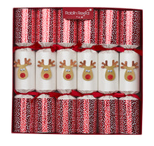 Load image into Gallery viewer, Robin Reed Racing Reindeer Snow Christmas Crackers, Set of 6 (13&quot;)