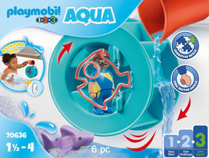 PLAYMOBIL 1.2.3 Aqua Wheel with Baby Shark